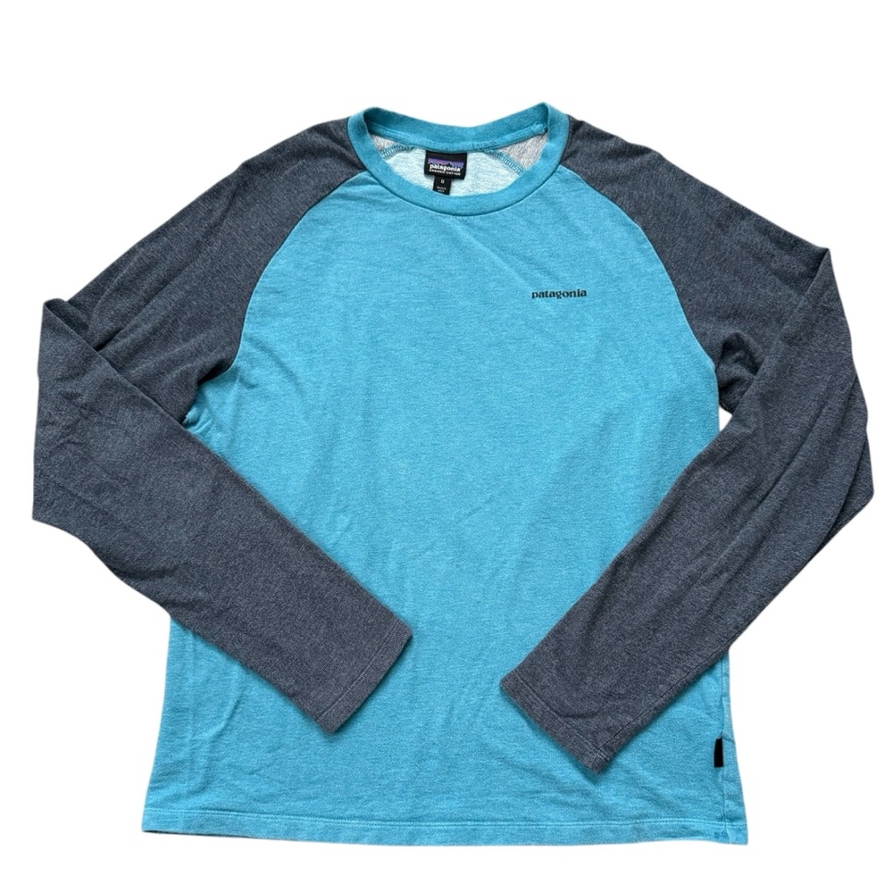 Patagonia Men’s Blue Long Sleeve Knit T Shirt Medium
